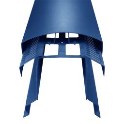 Ventilirajući sljemenjak UNI l=1,22 m - Aluminij – Natur - Pocink obojeni – Tamno plava - Slika 2