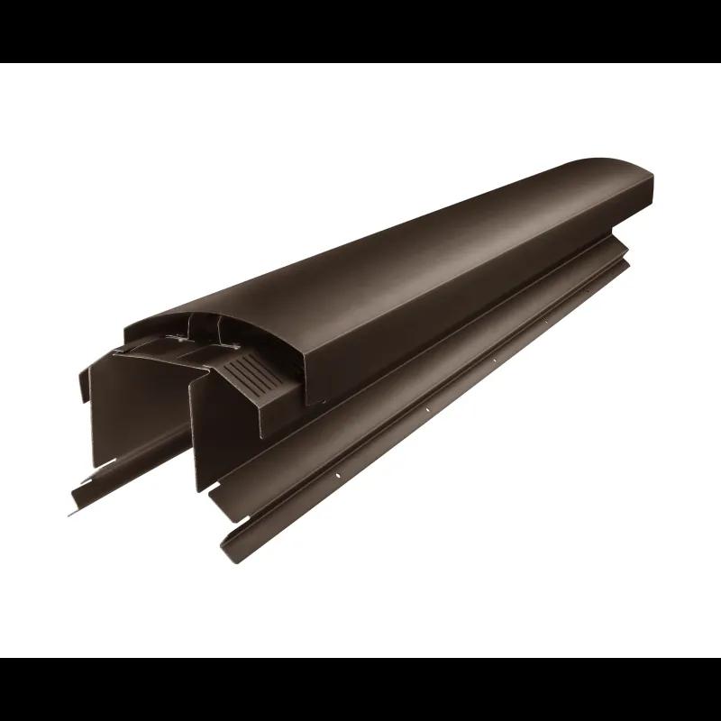 Ventilirajući sljemenjak UNI l=1,22 m - Aluminij – Natur - Pocink obojeni – Tamno smeđa ČOKO - Slika