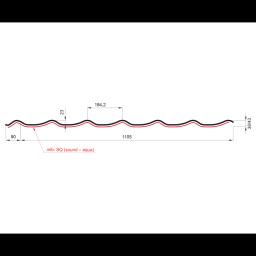 Limeni pokrov UNI 1 SQ (sound – aqua) - Aluminij obojeni - Tamno srebrna - Slika 2