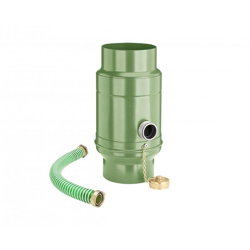 Zadržač vode sa crijevom - Aluminij – Natur - Pocink obojeni – Travnato zelena - Slika