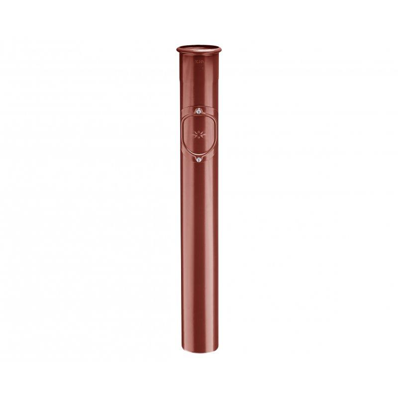 Zaštitna cijev s revizionim otvorom - Pocink obojeni - Vinsko crvena - Slika